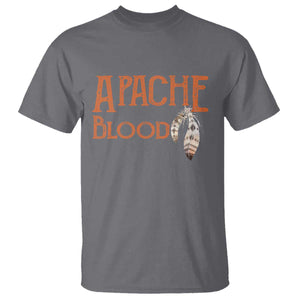 Apache Blood Roots for Proud Native American Peoples T Shirt TS14 Charcoal Print Your Wear