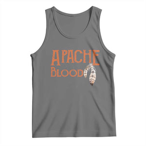Apache Blood Roots for Proud Native American Peoples Tank Top TS14 Black Heather Print Your Wear