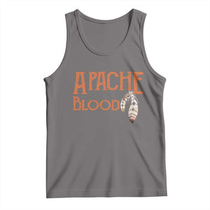 Apache Blood Roots for Proud Native American Peoples Tank Top TS14 Deep Heather Print Your Wear