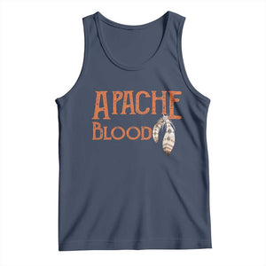 Apache Blood Roots for Proud Native American Peoples Tank Top TS14 Navy Print Your Wear