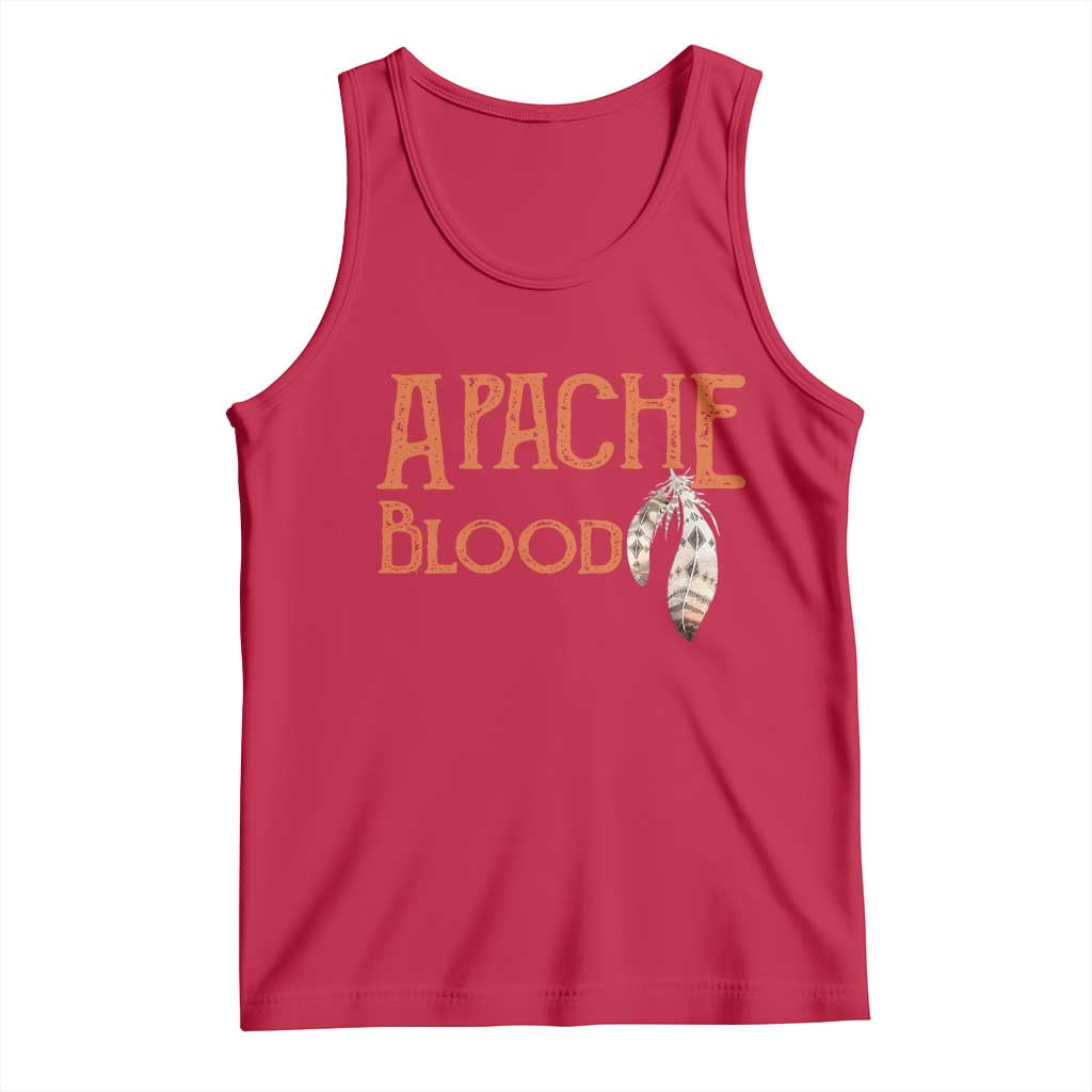 Apache Blood Roots for Proud Native American Peoples Tank Top TS14 Red Print Your Wear
