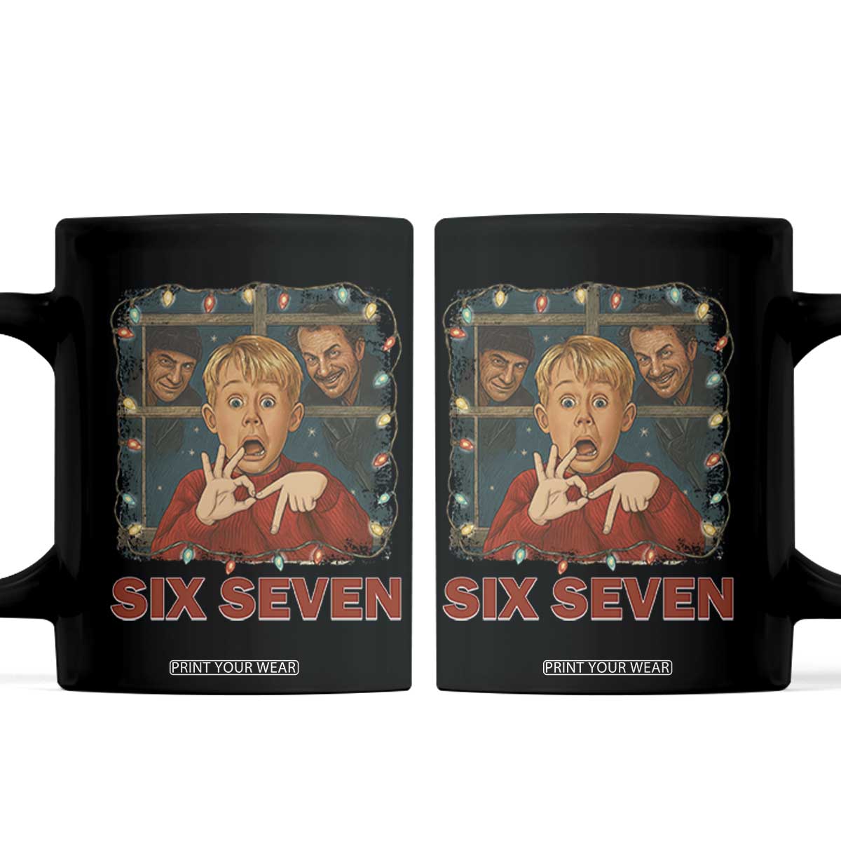 67 Six Seven Christmas Meme Coffee Mug Funny Family Xmas Movie TS14 Black Print Your Wear