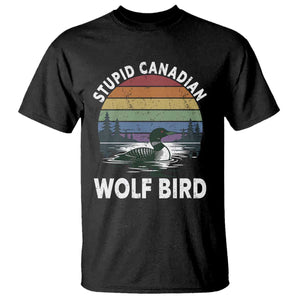 Stupid Canadian Wolf Bird T Shirt Sarcastic Animal Meme TS14 Black Print Your Wear