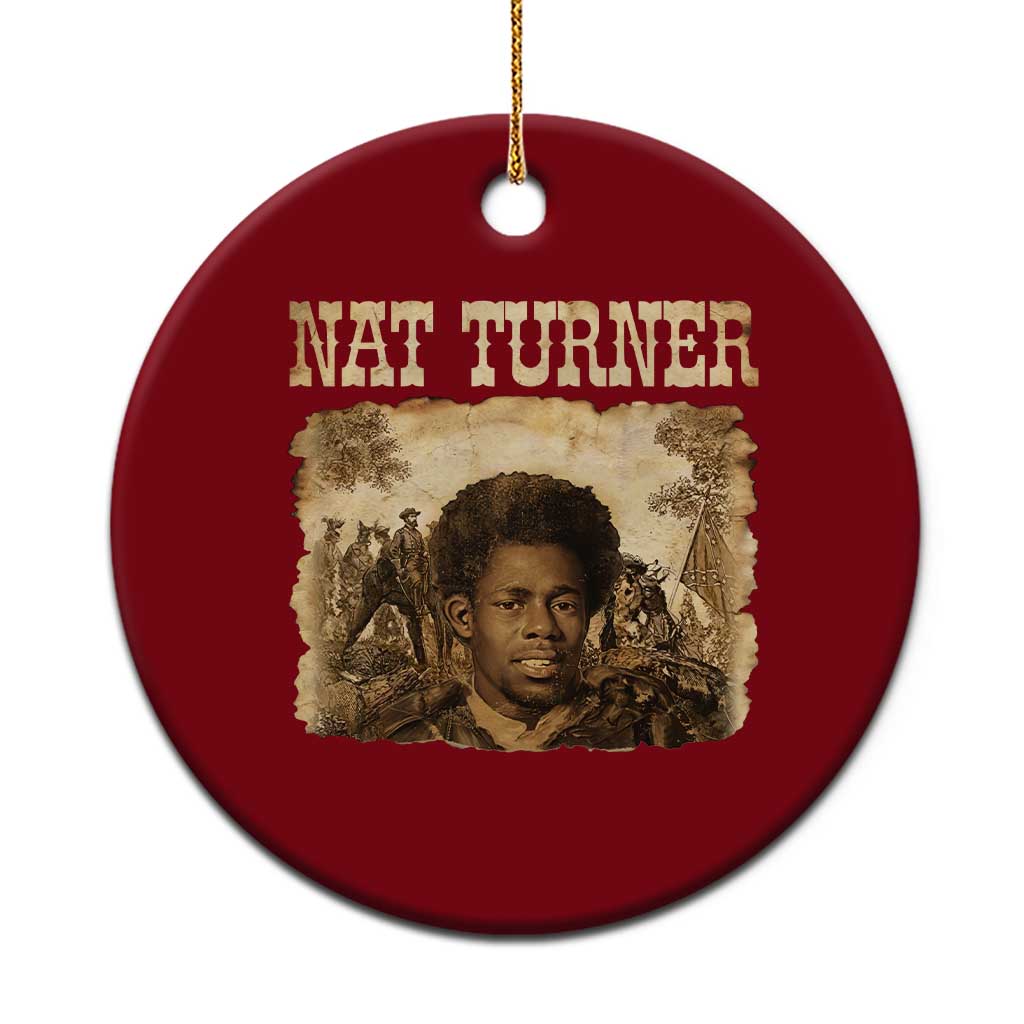 Nat Turner Ceramic Ornament Black History African American TS14 1pc Red Print Your Wear
