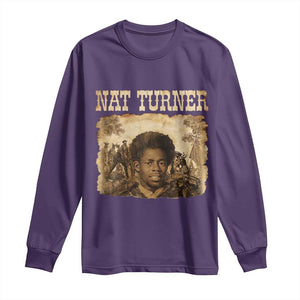 Nat Turner Long Sleeve Shirt Black History African American TS14 Purple Print Your Wear