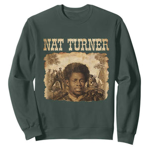 Nat Turner Sweatshirt Black History African American TS14 Dark Forest Green Print Your Wear