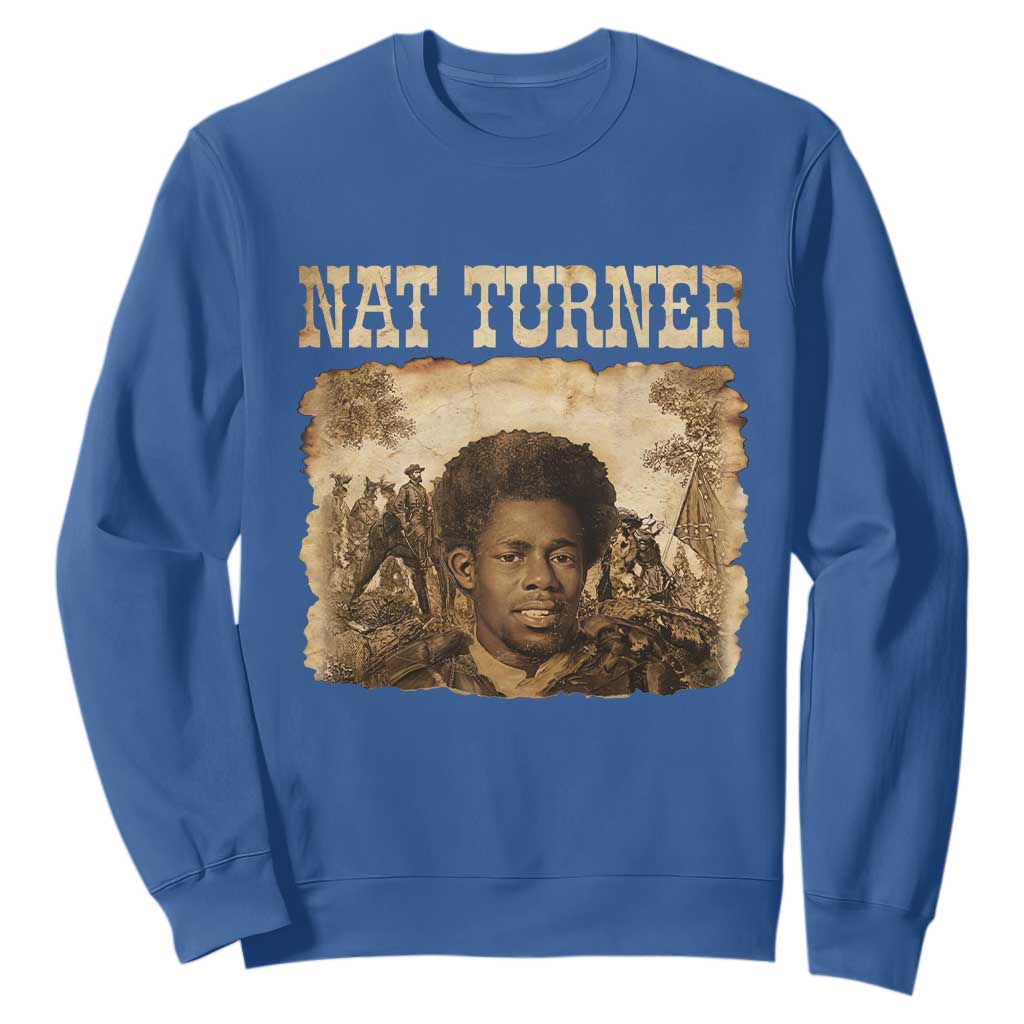 Nat Turner Sweatshirt Black History African American TS14 Royal Blue Print Your Wear