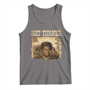 Nat Turner Tank Top Black History African American TS14 Deep Heather Print Your Wear