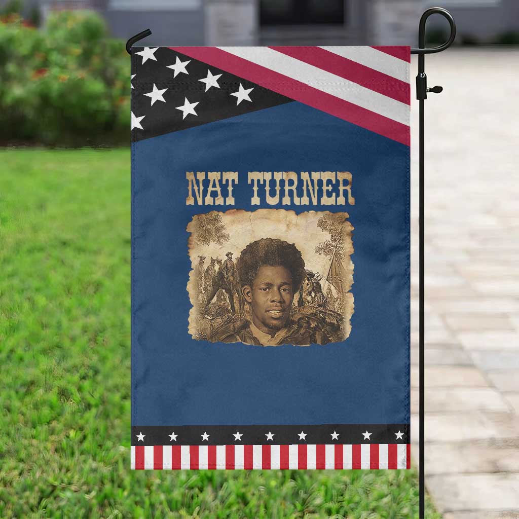 Nat Turner Garden Flag Black History African American TS14 Classic Blue Black Print Your Wear