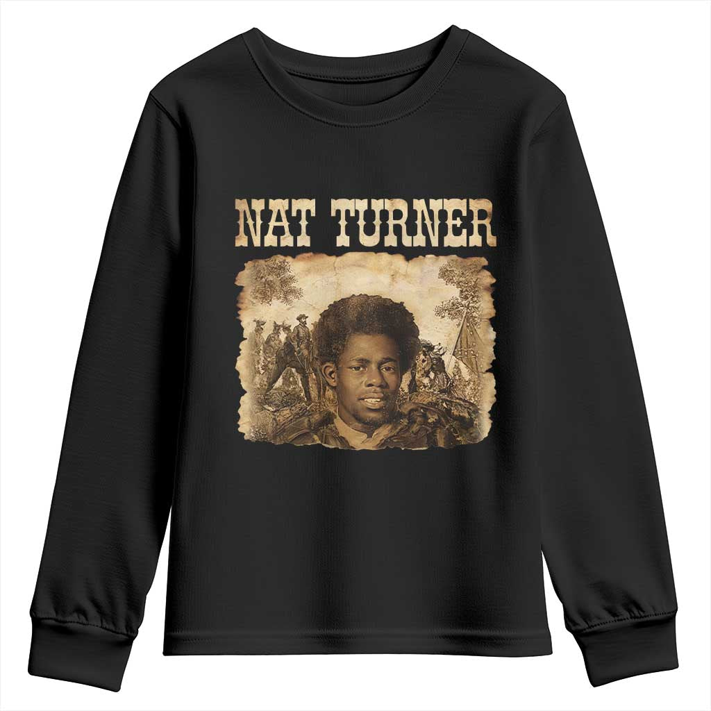 Nat Turner Youth Sweatshirt Black History African American TS14 Black Print Your Wear