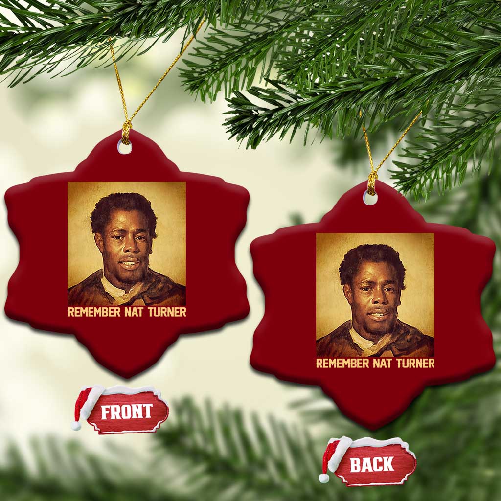 Nat Turner Ceramic Ornament Black History Month TS14 Print Your Wear