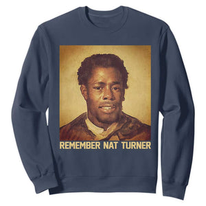Nat Turner Sweatshirt Black History Month TS14 Navy Print Your Wear