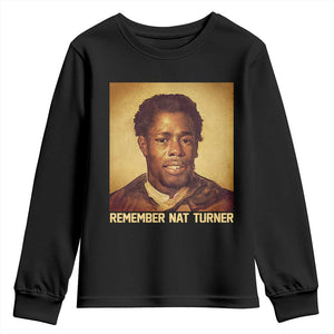Nat Turner Youth Sweatshirt Black History Month TS14 Black Print Your Wear