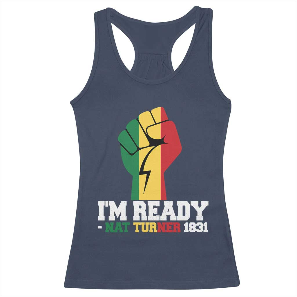 Nat Turner Quote Racerback Tank Top Black History African American TS14 Navy Print Your Wear