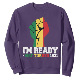 Nat Turner Quote Sweatshirt Black History African American TS14 Purple Print Your Wear