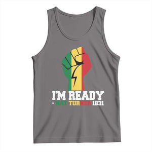 Nat Turner Quote Tank Top Black History African American TS14 Deep Heather Print Your Wear