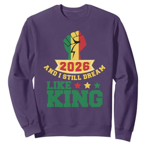 MLK Day Sweatshirt 2026 And I Still Dream Like King TS14 Purple Print Your Wear