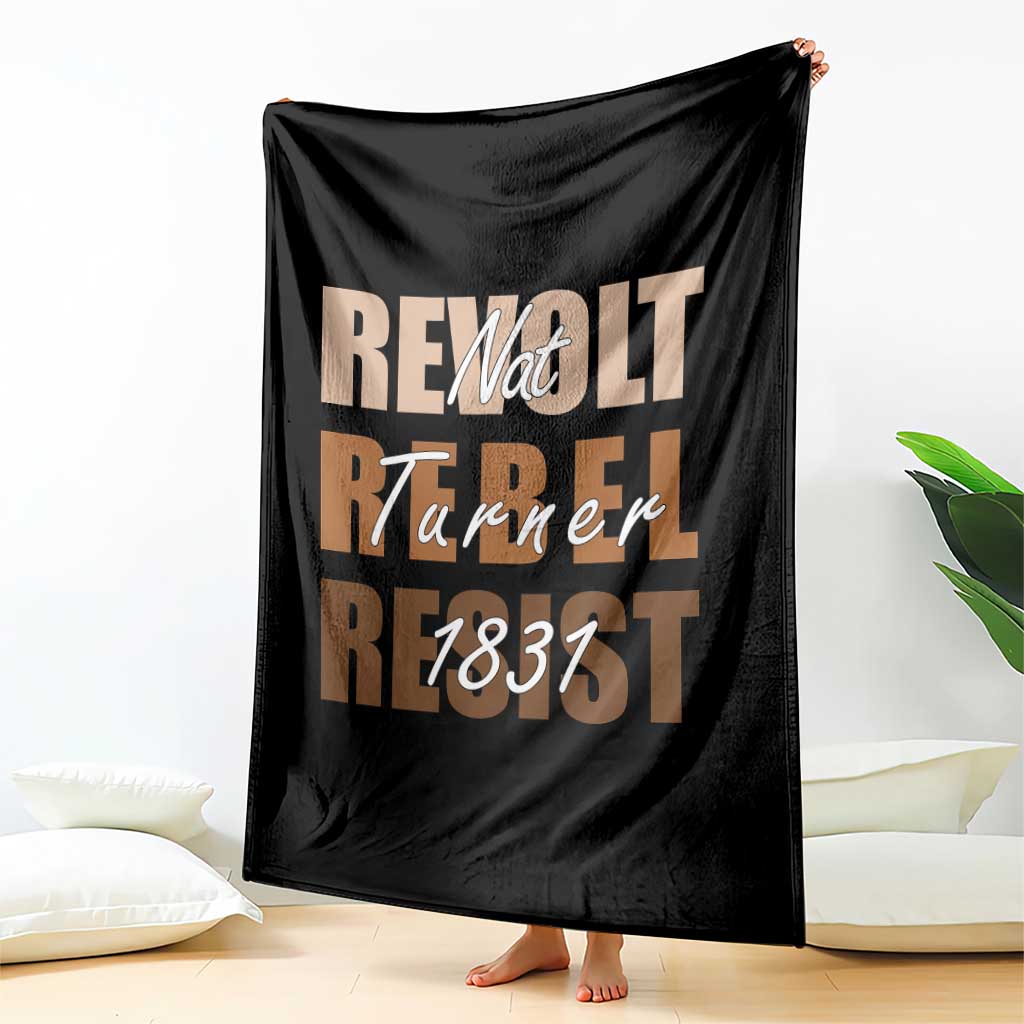 Nat Turner Quote Throw Blanket Black History Month TS14 Print Your Wear