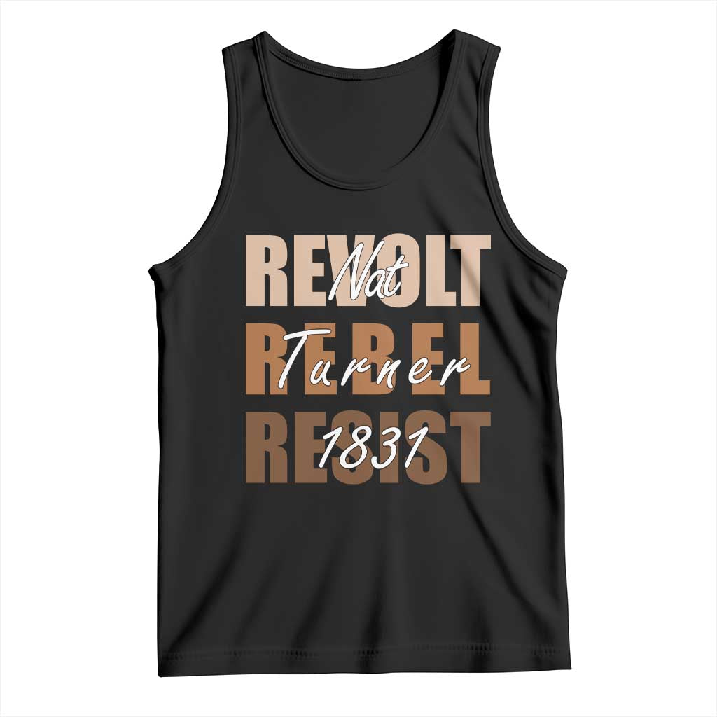 Nat Turner Quote Tank Top Black History Month TS14 Black Print Your Wear