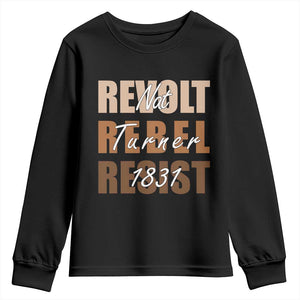 Nat Turner Quote Youth Sweatshirt Black History Month TS14 Black Print Your Wear