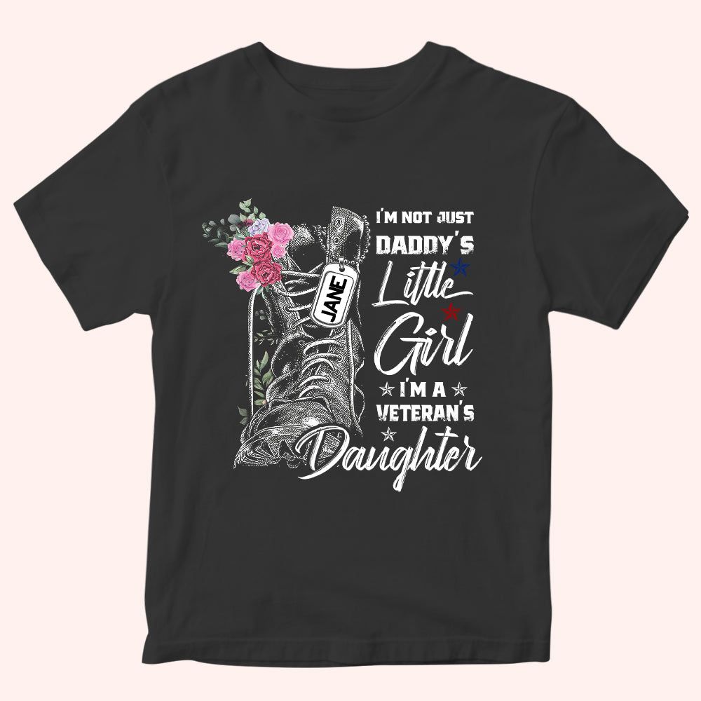 Personalized Veteran T Shirt Im A Veterans Daughter CTM Youth Custom - Printyourwear