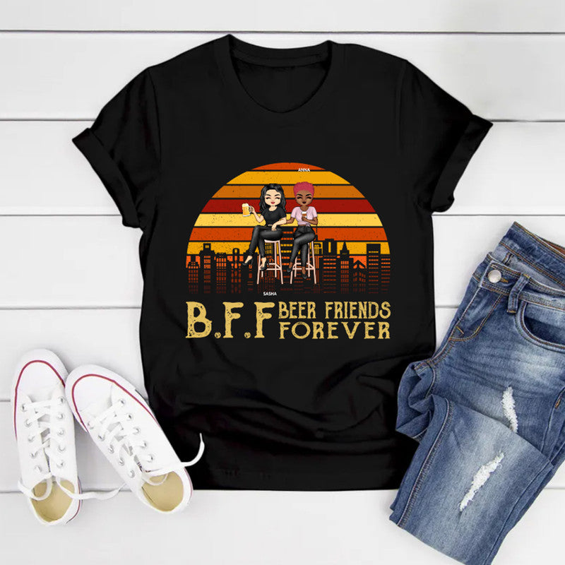 Personalized Beer BFF Beer Friends Forever Drinking T Shirt CTM Youth Custom - Printyourwear