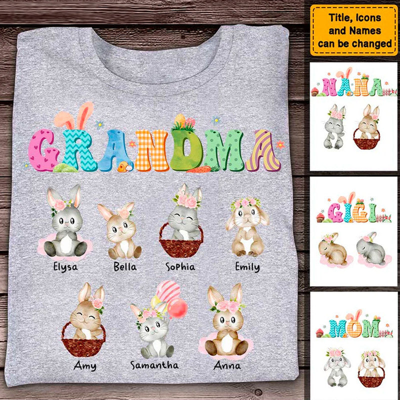 Easter Personalized T Shirt Easter Gift for Grandma CTM Youth Custom - Printyourwear