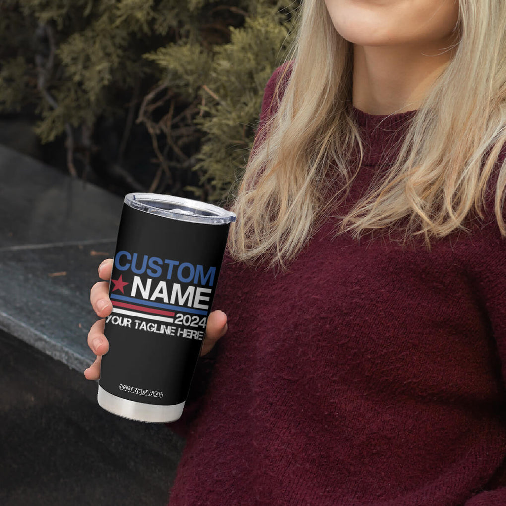 Personalized Election Tumbler Cup Custom Name 2024 US President Supporter CTM02 Print Your Wear