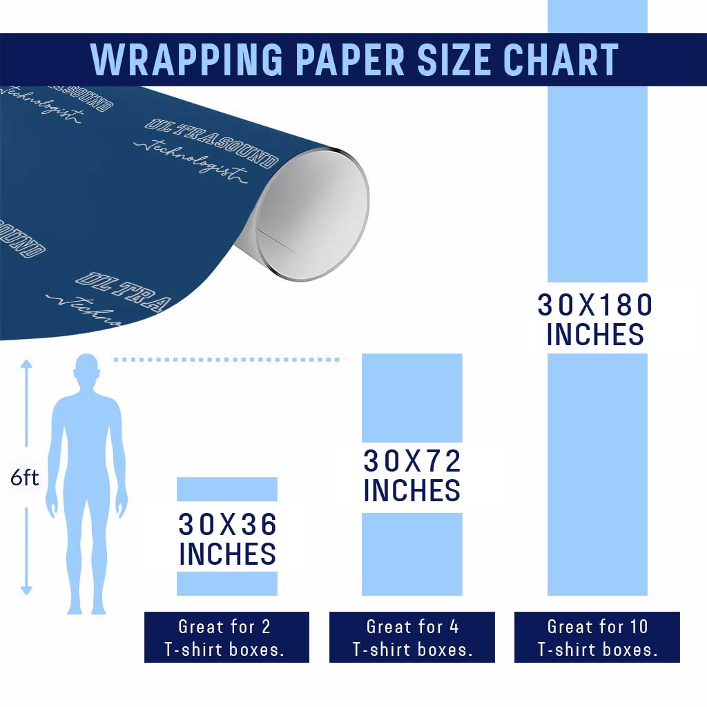 Ultrasound Tech Wrapping Paper Roll Technologist Gift Sonographer Sonography Student TS10 Print Your Wear