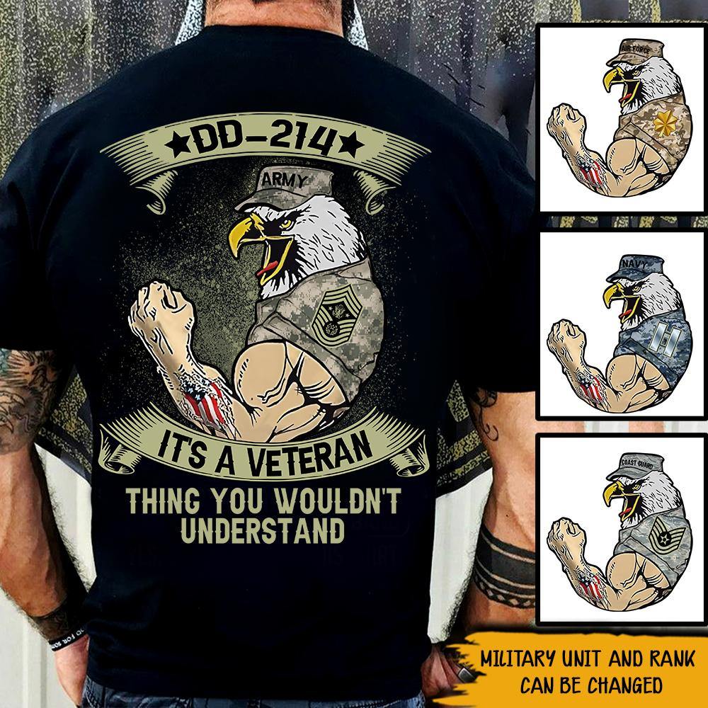 Personalized Veteran T Shirt DD 214 Its A Veteran Thing You Wouldnt Understand CTM Youth Custom - Printyourwear