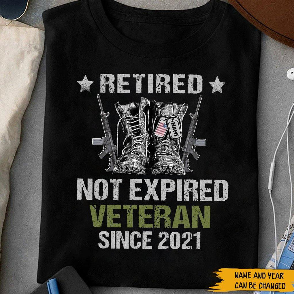 Personalized Veteran T Shirt Retired Not Expired CTM Youth Custom - Printyourwear