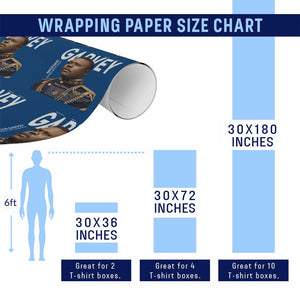 Vintage Black History Hero Marcus Garvey Wrapping Paper Roll Black Pride TS12 Print Your Wear