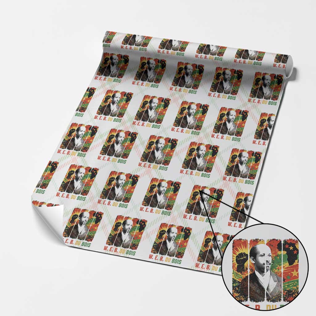 W E B Du Bois Wrapping Paper Roll Civil Rights Leader Gift TS12 Christmas Plaid Print Your Wear