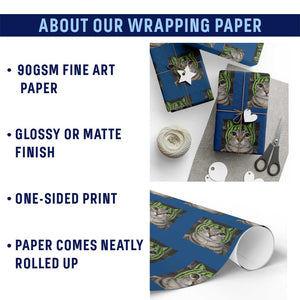 Watermelon Cat Silly Cat Meme Wrapping Paper Roll TS10 Print Your Wear