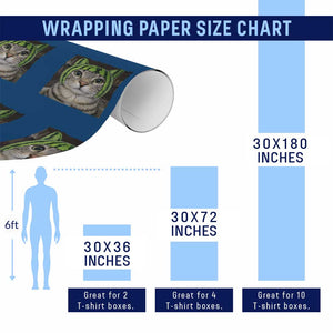 Watermelon Cat Silly Cat Meme Wrapping Paper Roll TS10 Print Your Wear