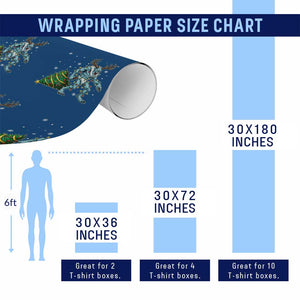 Wendigo Monster Wrapping Paper Roll Cryptid Mythical Christmas TS14 Print Your Wear