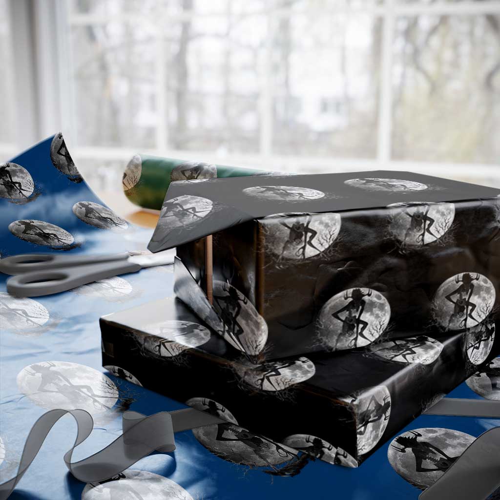 Wendigo Wrapping Paper Roll Cryptid Horror Moon Mythical Creature Halloween TS10 Black Print Your Wear