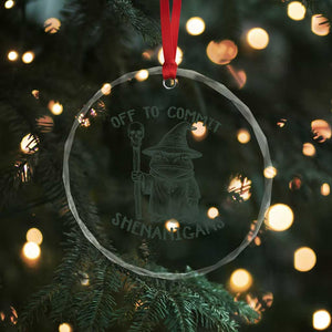 Wizard Frog Crystal Glass Ornament Funny Off to Commit Shenanigans TS10 Print Your Wear