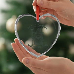 Wizard Frog Heart Crystal Glass Ornament Funny Off to Commit Shenanigans TS10 Print Your Wear