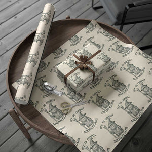 Wizard Frog Wrapping Paper Roll Funny Off to Commit Shenanigans TS10 Beige Print Your Wear