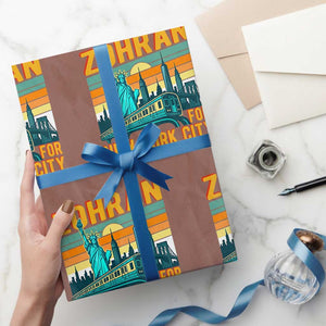 Zohran Mamdani NYC Mayor Wrapping Paper Roll TS14 Mocha Print Your Wear