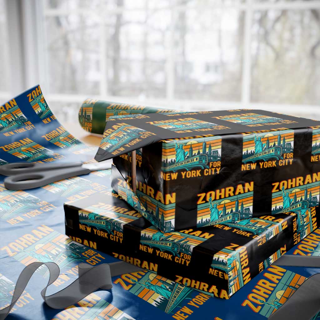 Zohran Mamdani NYC Mayor Wrapping Paper Roll TS14 Black Print Your Wear